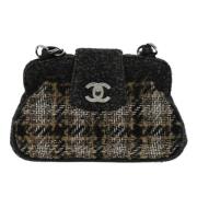 Pre-owned Svart ull Chanel veske