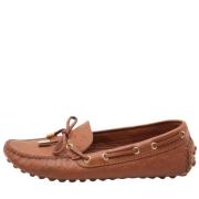 Pre-owned Brunt skinn Louis Vuitton Flats