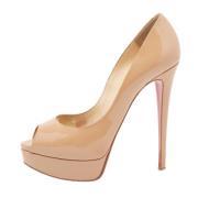 Pre-owned Beige skinn Christian Louboutin haeler