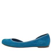 Pre-owned Bla skinn Bottega Veneta Flats