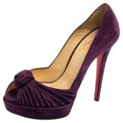 Pre-owned Lilla semsket skinn Christian Louboutin haeler