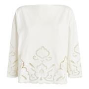 Vakker Offwhite Bluse