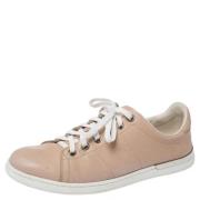 Pre-owned Beige skinn Gucci joggesko