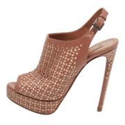 Pre-owned Brunt skinn Alaia sandaler