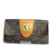 Pre-owned Brunt lerret Louis Vuitton Boetie