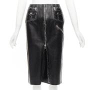 Pre-owned Svart skinn Alexander McQueen skjort