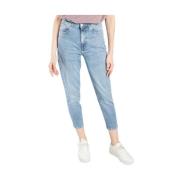 Lysblå Økologiske Tapered Jeans