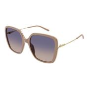 Nude/Blue Shaded Sunglasses