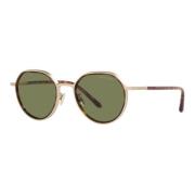 Matte Pale Gold/Green Sunglasses AR 6147