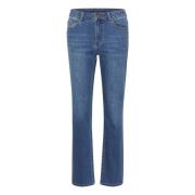 Medium Blå Straight Denim Jeans