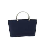 Pre-owned Navy Canvas Chanel veske