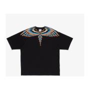 Optical Wings Oversized Tee Svart Laks