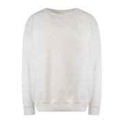 Hvit Bomull Crew-neck Sweatshirt Ss23