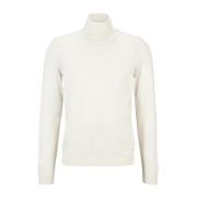 Myk Strikket Dolcevita i Cashmere Ull og Silke