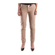 Slim-Fit Beige Bukser