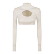 Circle Mockneck Rib Strikket Genser