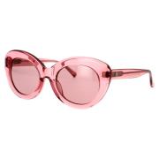 Linda Farrow Agnes Oversized Cat-Eye Solbriller