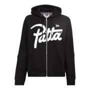 Patta-print hettegenser