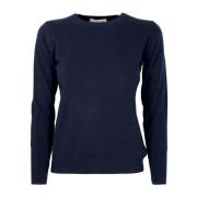 Myk Crewneck Cashmere Genser i Blå