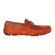 Brun Semsket Loafer med Metallspenne