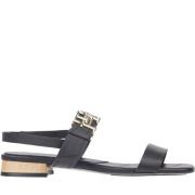 Hardware flat sandal