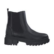 Sorte Avslappede Lukkede Booties