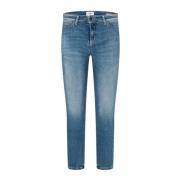 Demin BLÅ Cambio Piper Short Medium 3D Used Jeans