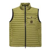 Grønn Polyester Vest for Menn