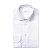 Hvit Eton White Slim Signature Twill Shirt Skjorter