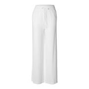 Viva-Gulia Hw Long Linen Pant - Snow White