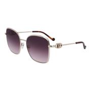 Gold/Violet Shaded Sunglasses Lj155S