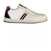 Hvit Polyester Sneaker med Logo for Menn