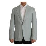 Lys grønn Cashmere Silke Blazer