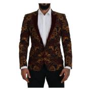 Multifarget Floral Enkeltspent Martini Blazer