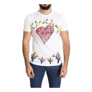 Valentine Print Crew Neck T-Shirt