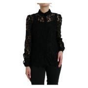 Elegant Blomsterblondebluse Topp