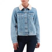 Denimjakke med Eco Shearling Fôr