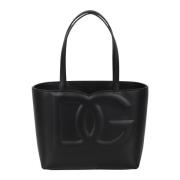 Liten skinnlogo veske shopper