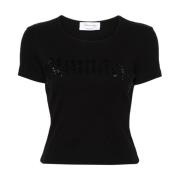 Rhinestone Crew Neck T-shirt