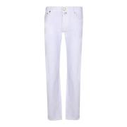 Hvite Slim Fit Jeans for Menn