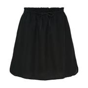 Daisie Linen Skirt med Snøring i Midjen