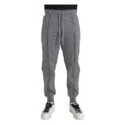 Grå Bomull Jogger Sweatpants