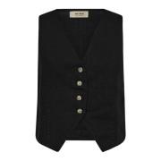 Lin Vest Blazer Svart