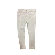 Slim-Fit Stretch Hvite Jeans