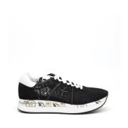 Svart Stoff Conny Sneakers