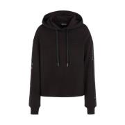 Svart Hettegenser Aw23 Vinterstil