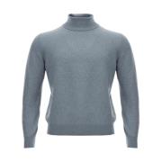 Cashmere Turtleneckgenser i Grå