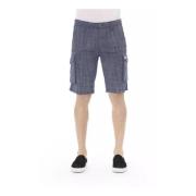 Cargo Shorts med glidelås og knappelukking