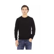 Trendy Svart Stoff Turtleneck Genser