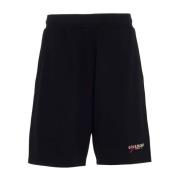 Sorte Logo Track Shorts for Menn